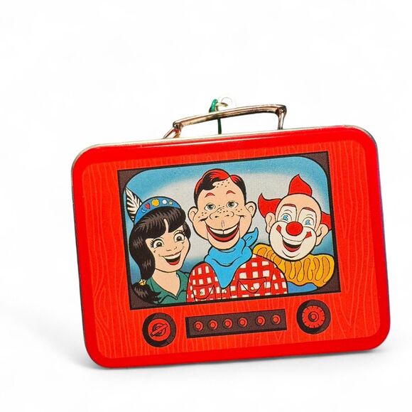 Hallmark Keepsake 1999 Howdy Doody Lunch Box Set Ornament TV Show Retro Tin Box - Picture 4 of 8